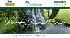 Desktop Screenshot of cypresslawnheritagefoundation.org
